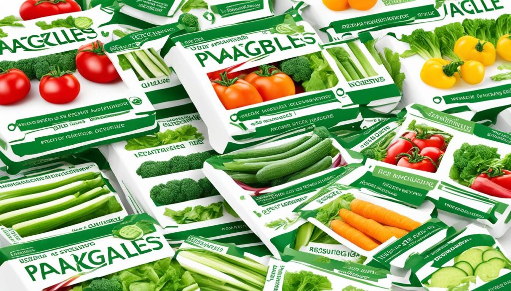 Normativas de envasado de verduras